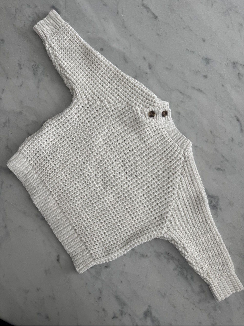 Kith Kids White Raglan Crewneck Logo Knit Sweater - Picture 4 of 6